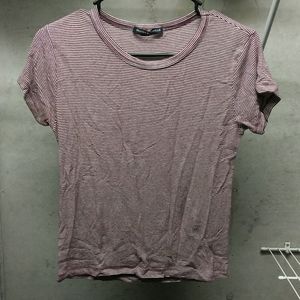 brandy striped tee